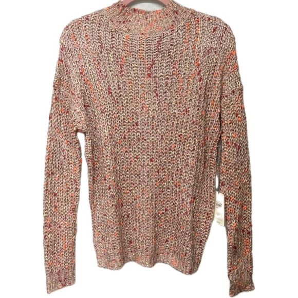 NWT Laura Ashley Long sleeved mock neck sweater. Multi colored. Size Medium. - Picture 11 of 16